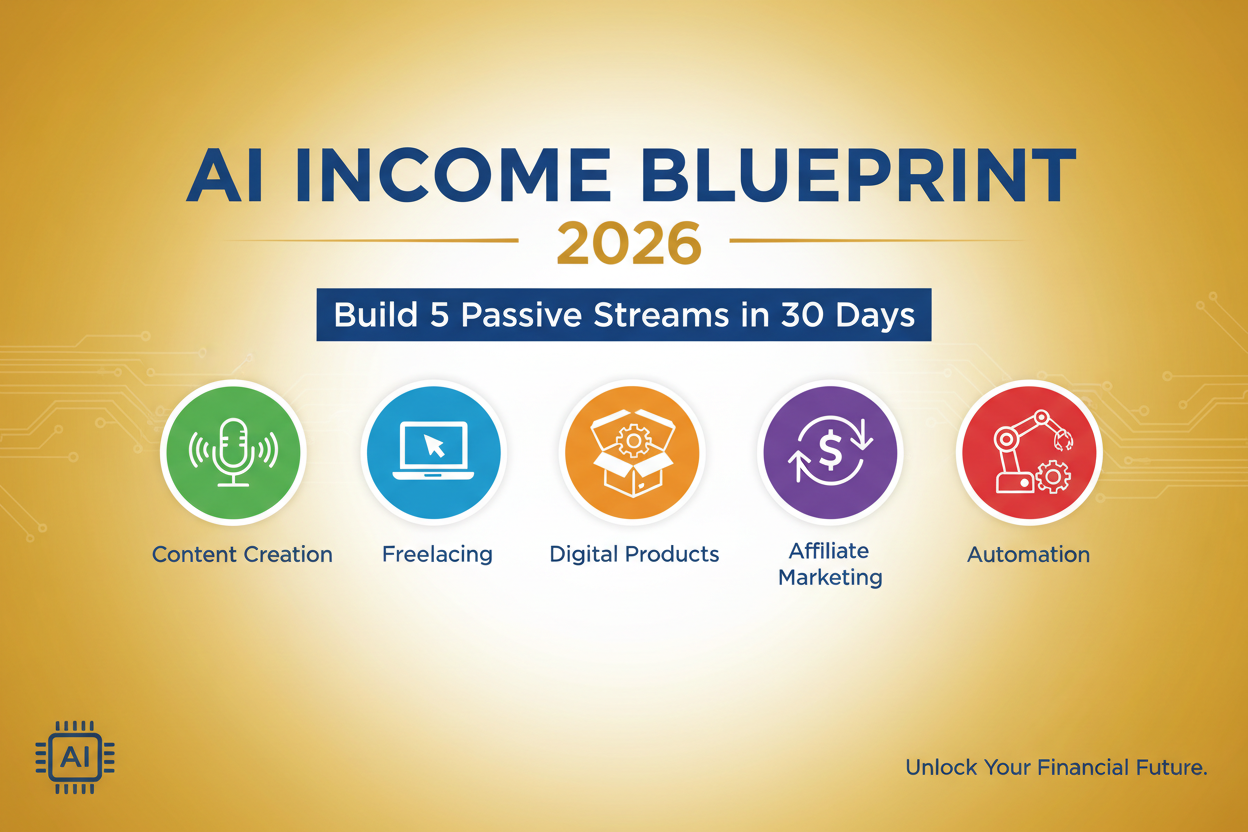 AI Income Blueprint 2026 - Style 2